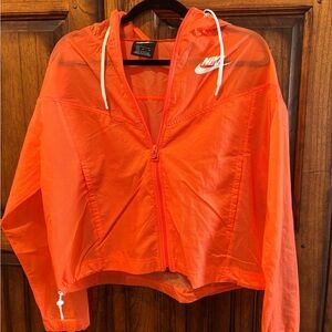 Nike Orange Windbreaker Jacket